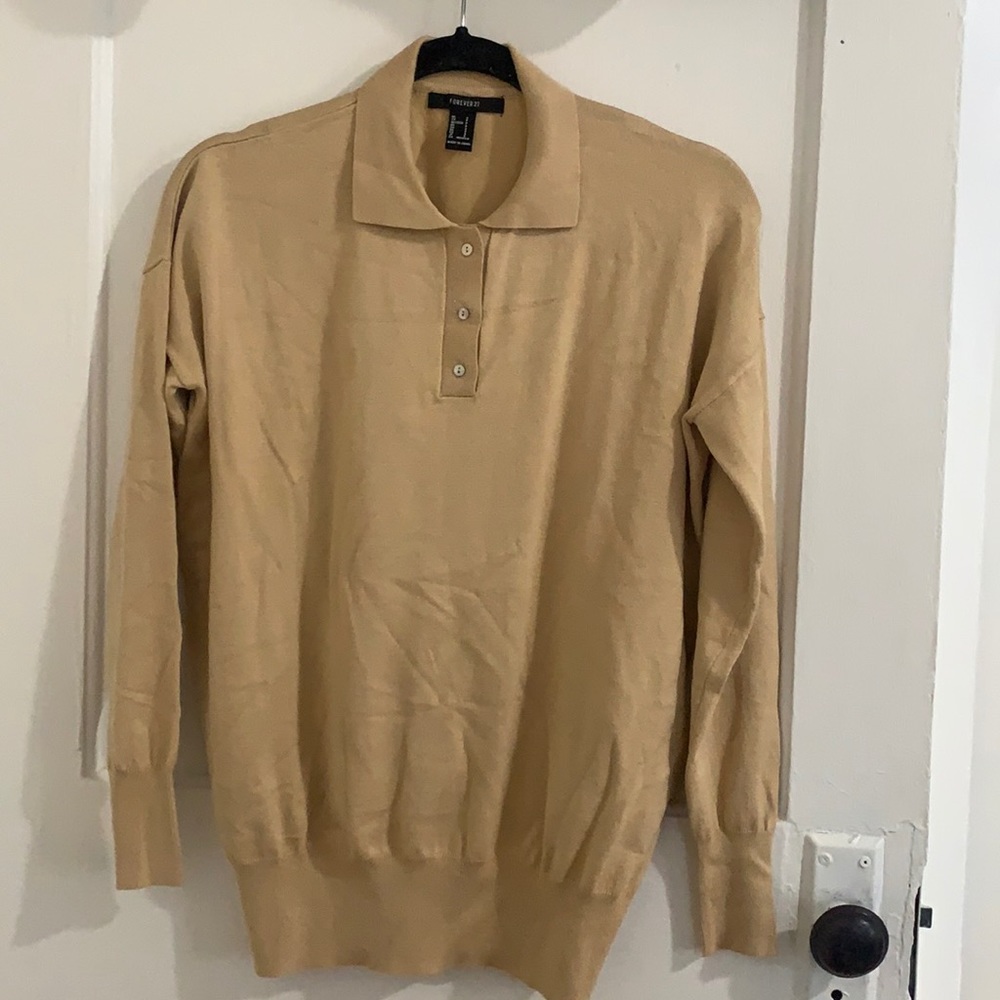 Forever21 knit collared shirt